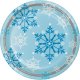 8 Platos 23 Cm Snowflake Swirls