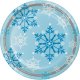 8 Platos 23 Cm Snowflake Swirls