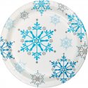 8 Platos 18 cm Snowflakes