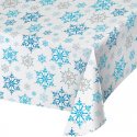 Mantel plastico Snowflakes 274 X 137 Cm