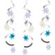 5 Decoraciones Colgantes Snowflakes 61 Cm