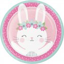 8 Platos 23 cm 1ST BIRTHDAY BUNNY