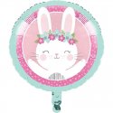 Globo Foil 46 cm 1ST BDAY BUNNY