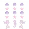 3 Decoraciones Colgantes Irid Mermaid Shine