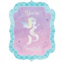 8 Invitaciones Mermaid Shine