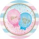 8 Platos Gender Reveal Balloons 22 cm