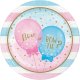 8 Platos Gender Reveal Balloons 22 cm