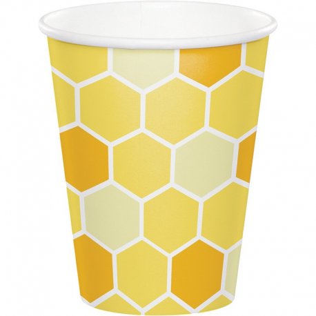 8 Vasos de Papel BUMBLEBEE BABY