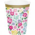 8 Vasos Floral Tea Party