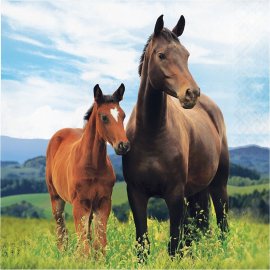 16 Servilletas Horse And Pony 33 cm