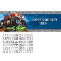 Banner Con Stickers MONSTER TRUCK RALLY