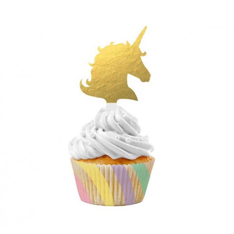 12 Kit Cupcake Unicorn Sparkle