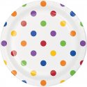 8 Platos Dots & Stripes Multicolor 18 cm