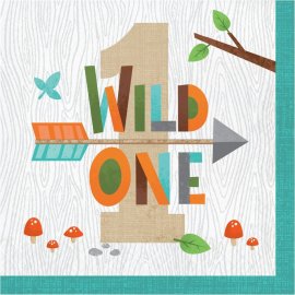 16 Servilletas 33 cm WILD ONE-1ST