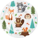 8 Platos 18 cm Forest Animals