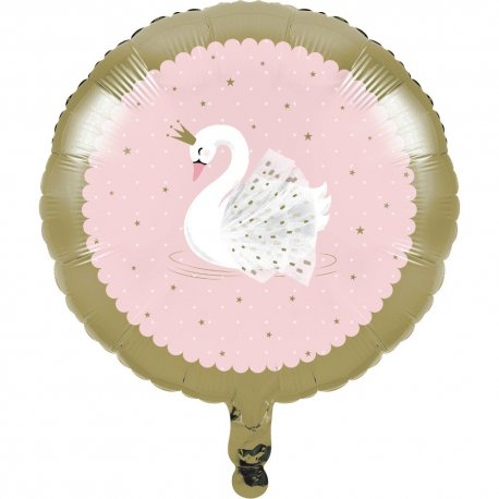 Globo Foil 45 cm STYLISH SWAN PARTY