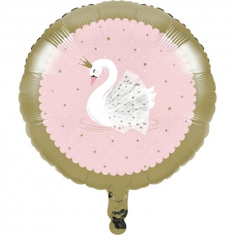 Globo Foil 45 cm STYLISH SWAN PARTY