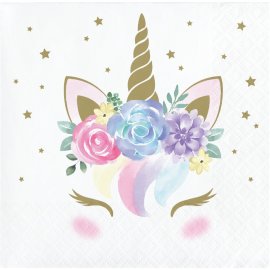 16 Servilletas 25 cm UNICORN BABY