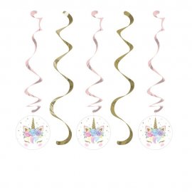 5 Colgantes UNICORN BABY