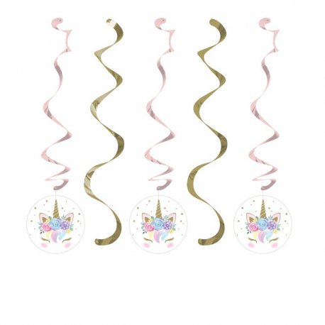 5 Colgantes UNICORN BABY