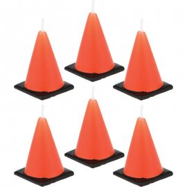 6 Velas Conos De Construcción