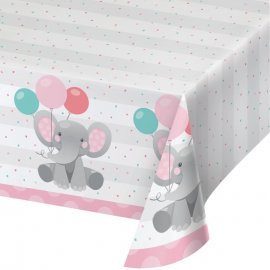 Mantel de Papel 137 x 259 cm GIRL ENCHANT ELEPHANT