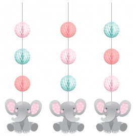 3 Colgantes GIRL ENCHANTING ELEPHANTS