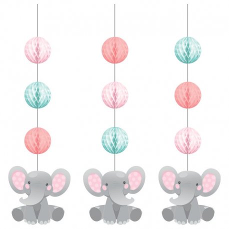 3 Colgantes GIRL ENCHANTING ELEPHANTS