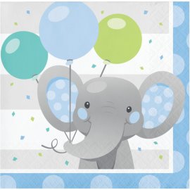 16 Servilletas 25 cm BOY ENCHANT ELEPHANT