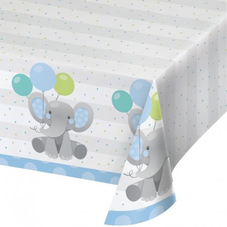 Mantel de Papel 137 x 259 cm BOY ENCHANT ELEPHANT
