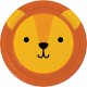 8 Platos 23 cm LION ANIMAL FACES