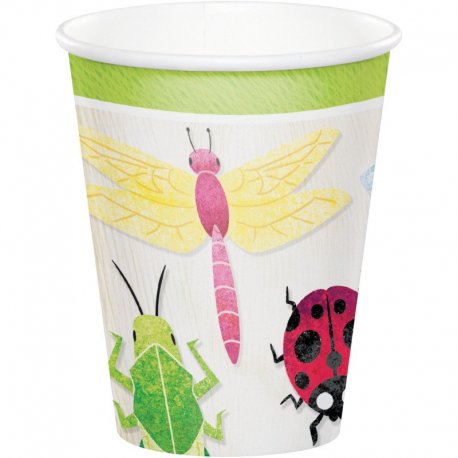 8 Vasos 266 ml BIRTHDAY BUGS