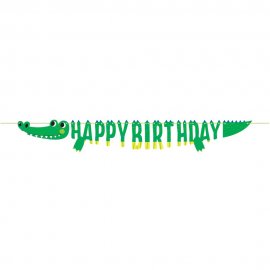 Guirnalda Happy Birthday ALLIGATOR PARTY