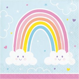 16 Servilletas 33 cm HAPPY RAINBOW