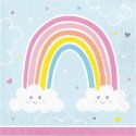 16 Servilletas 33 cm HAPPY RAINBOW