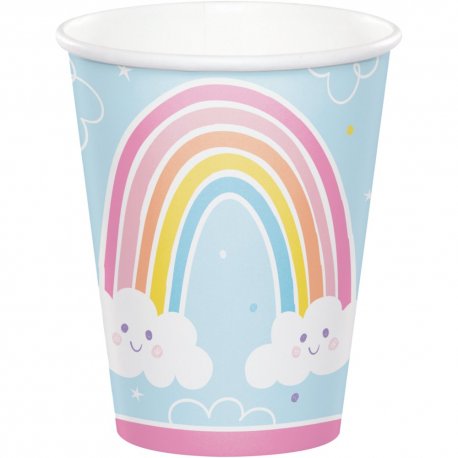 8 Vasos HAPPY RAINBOW