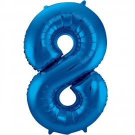 Globo Número 8 de 86 cm Azul