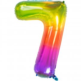 Globo Número 7 de 86 cm Multicolor