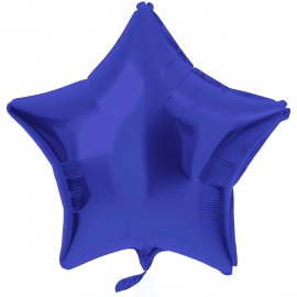 Globo Foil Estrella 48 cm Azul Mate