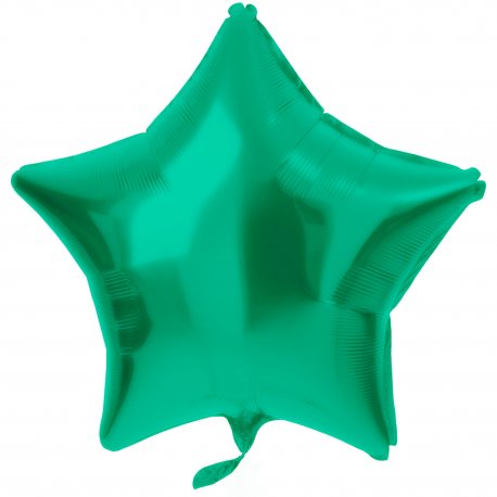 Globo Foil Estrella 48 cm Verde Mate