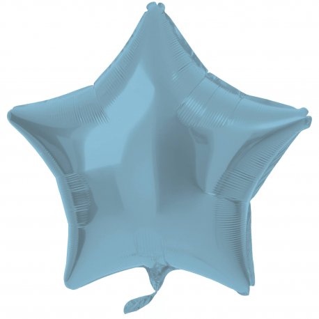 Globo Foil Estrella 48 cm Azul Pastel