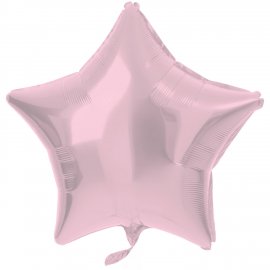 Globo Foil Estrella 48 cm Rosa Pastel