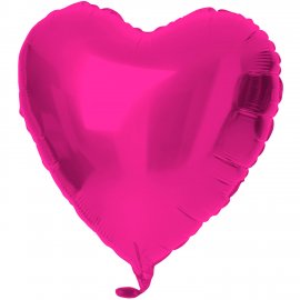 Globo Foil Corazón 45 cm Rosa