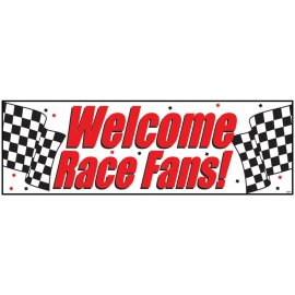 Banner Welcome Race Fans" 152 X 50 cm"