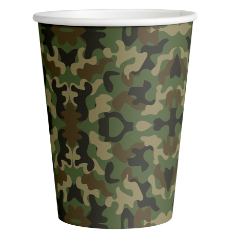 8 Vasos Camuflaje