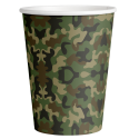 8 Vasos Camuflaje 250 ml