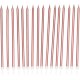 16 Velas Largas 15 cm Rose Gold
