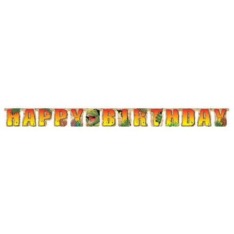 Guirnalda Happy Birthday Dino Blast