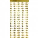 Cortina Estrellas Dorada 2 x 1 m
