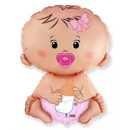 Globo Bebe Girl 67 x 46 cm